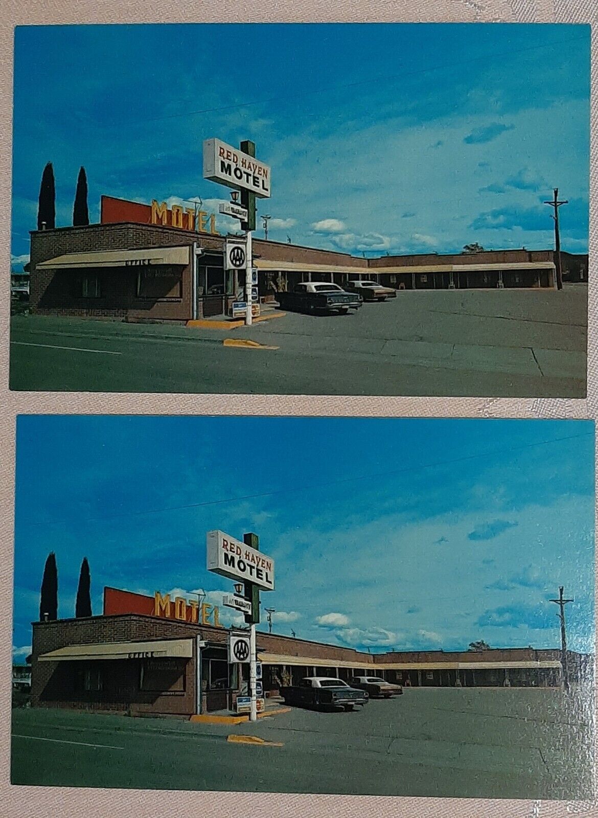 1970 Red Haven Motel, Truth or Consequences, New Mexico Postcard