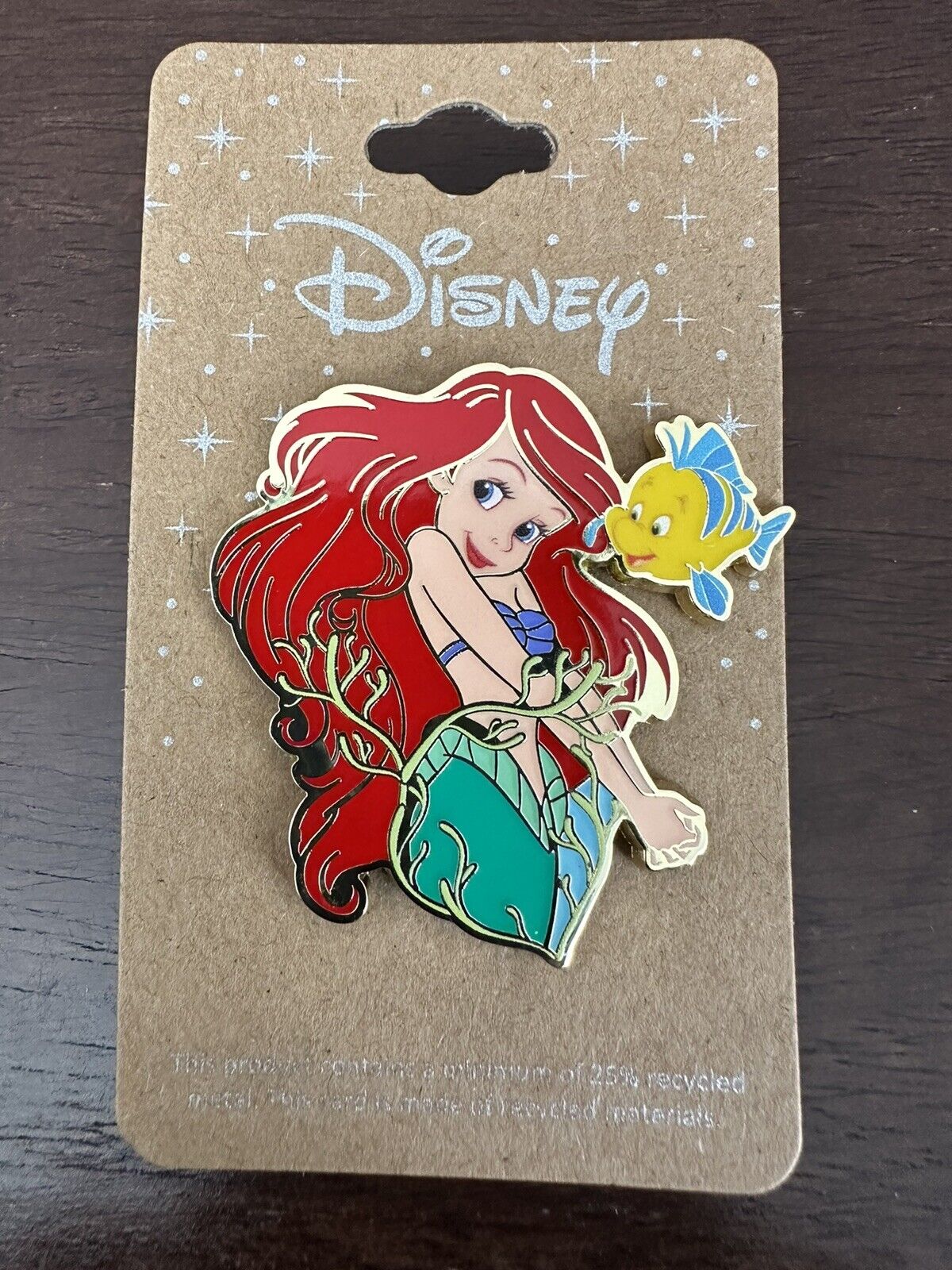 Disney The Little Mermaid Ariel and Flounder Enamel Pin