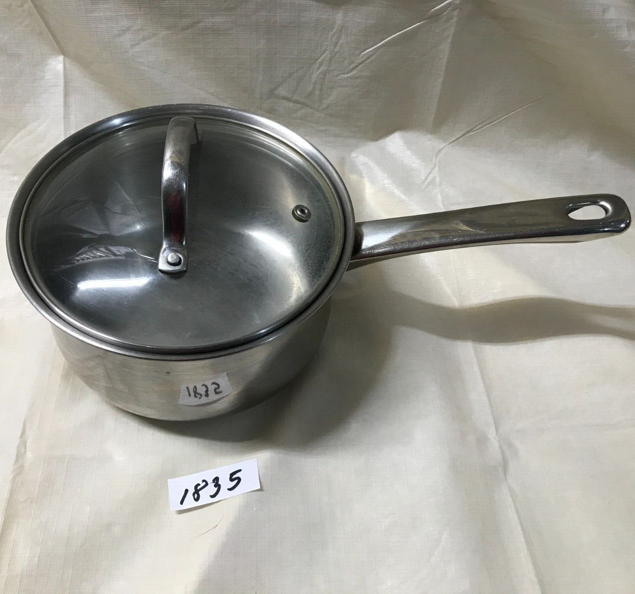 2qt Tools of the Trade Belgique Gourmet Stainless Cooking Pot w/Handled Lid 1835