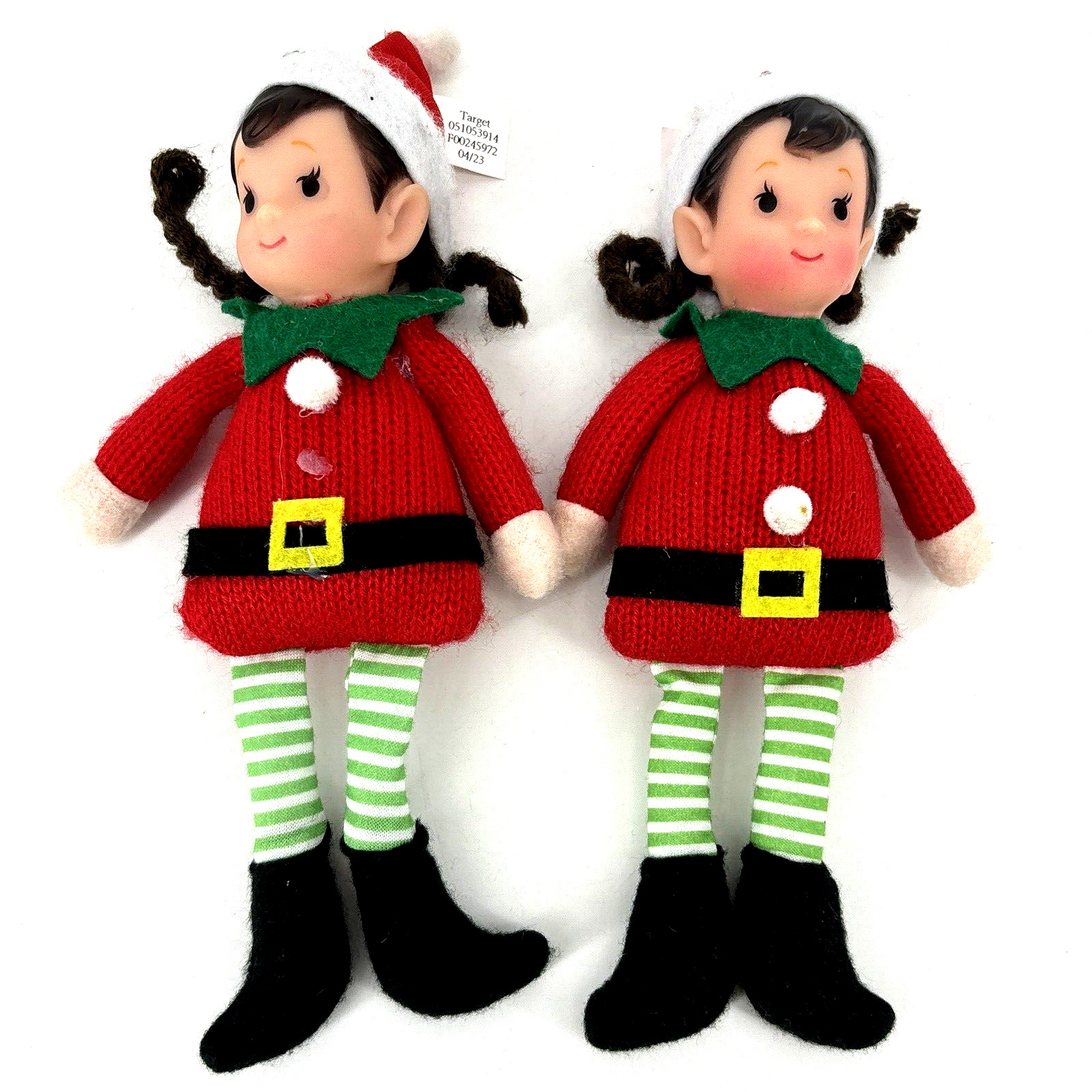 Target Wondershop Girl Elf Christmas Ornament LOT