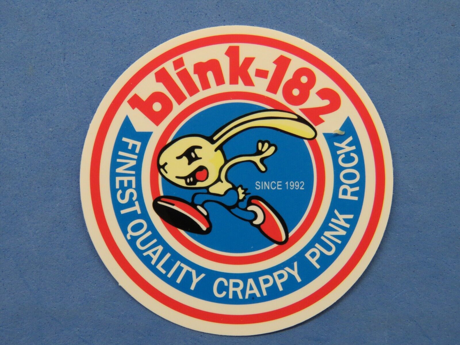 Music STICKER ~ BLINK 182: California Quality Crappy Punk Rock Band Since 1992
