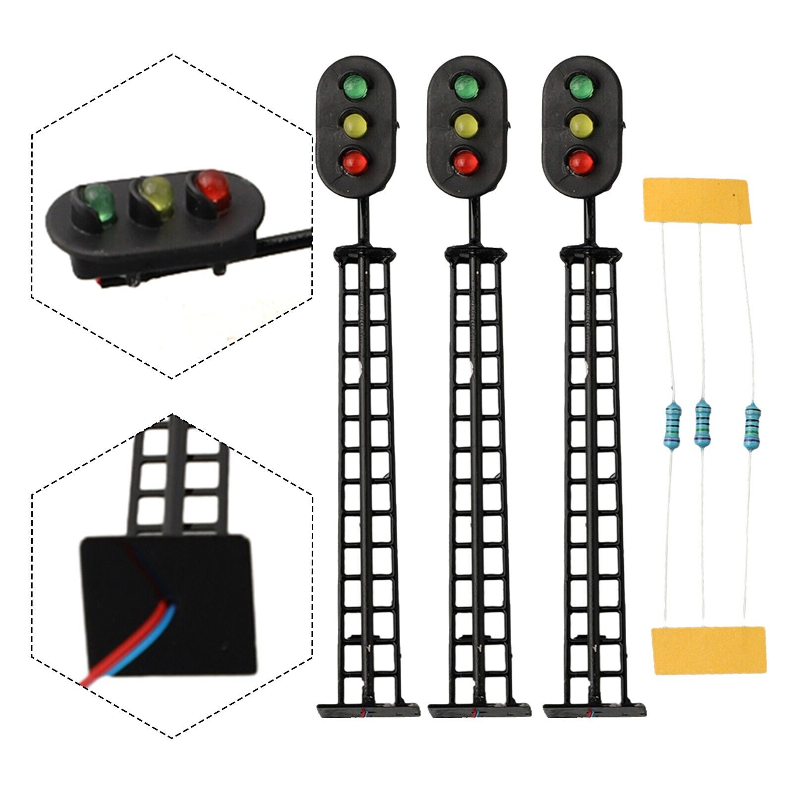 Transport Railway Signal Light Top Sale 20mA 3V/12V ABS+Metal Accessories