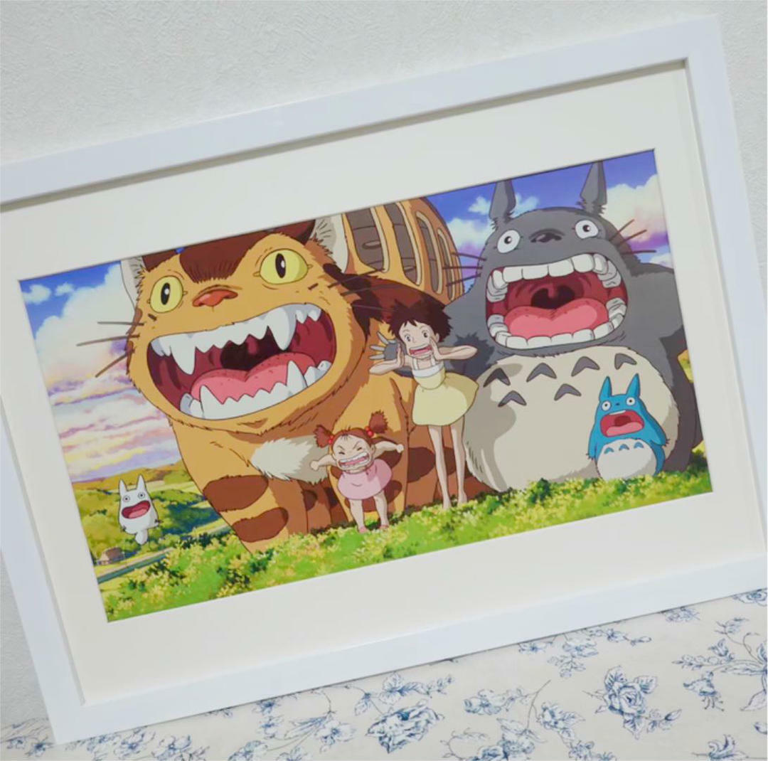 [Framed] Extremely rare My Neighbor Totoro 2005 Ghibli Calendar