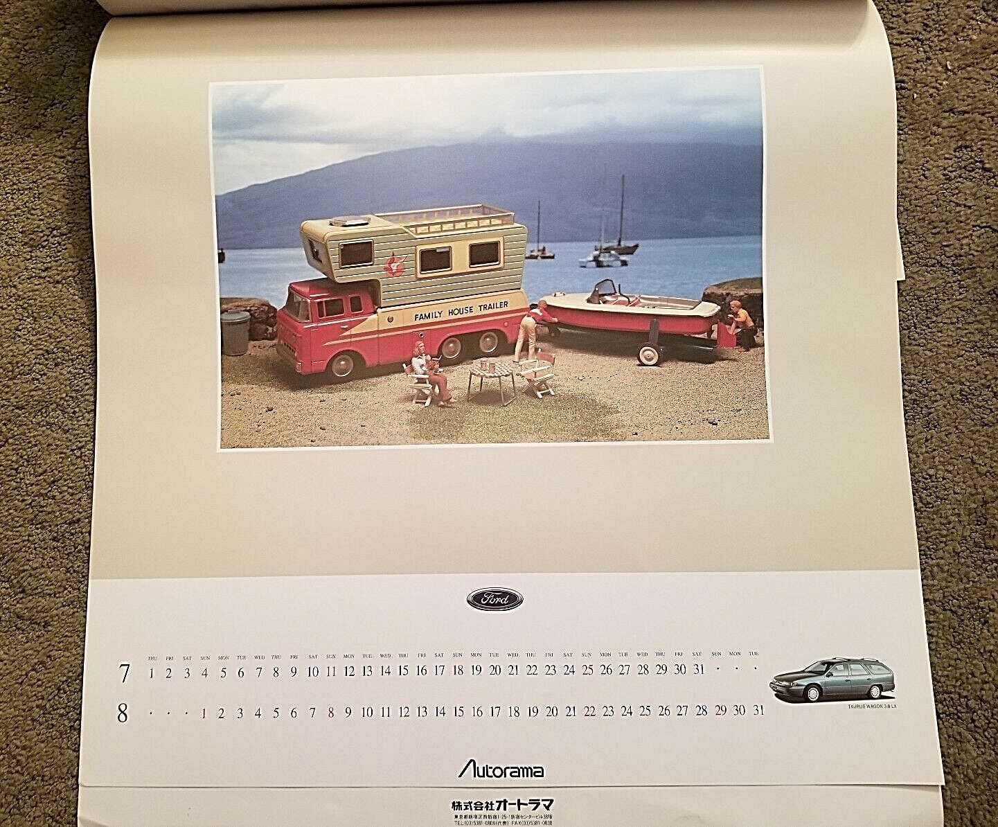 1993 Ford Autorama Calender Featuring Tinplate toys photos by TOSH WAKABAYASHI