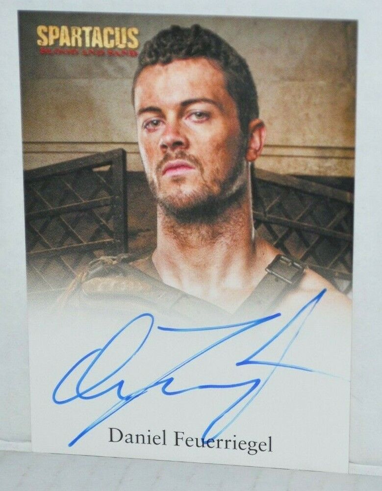 2013 Spartacus Blood And Sand Daniel Feuerriegel As Agron Autograph Signed Card
