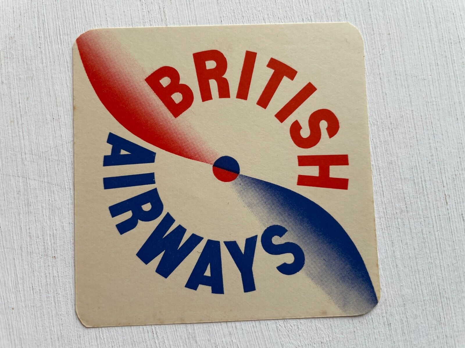 Vintage 1940-50\'s  British Airways Luggage Label
