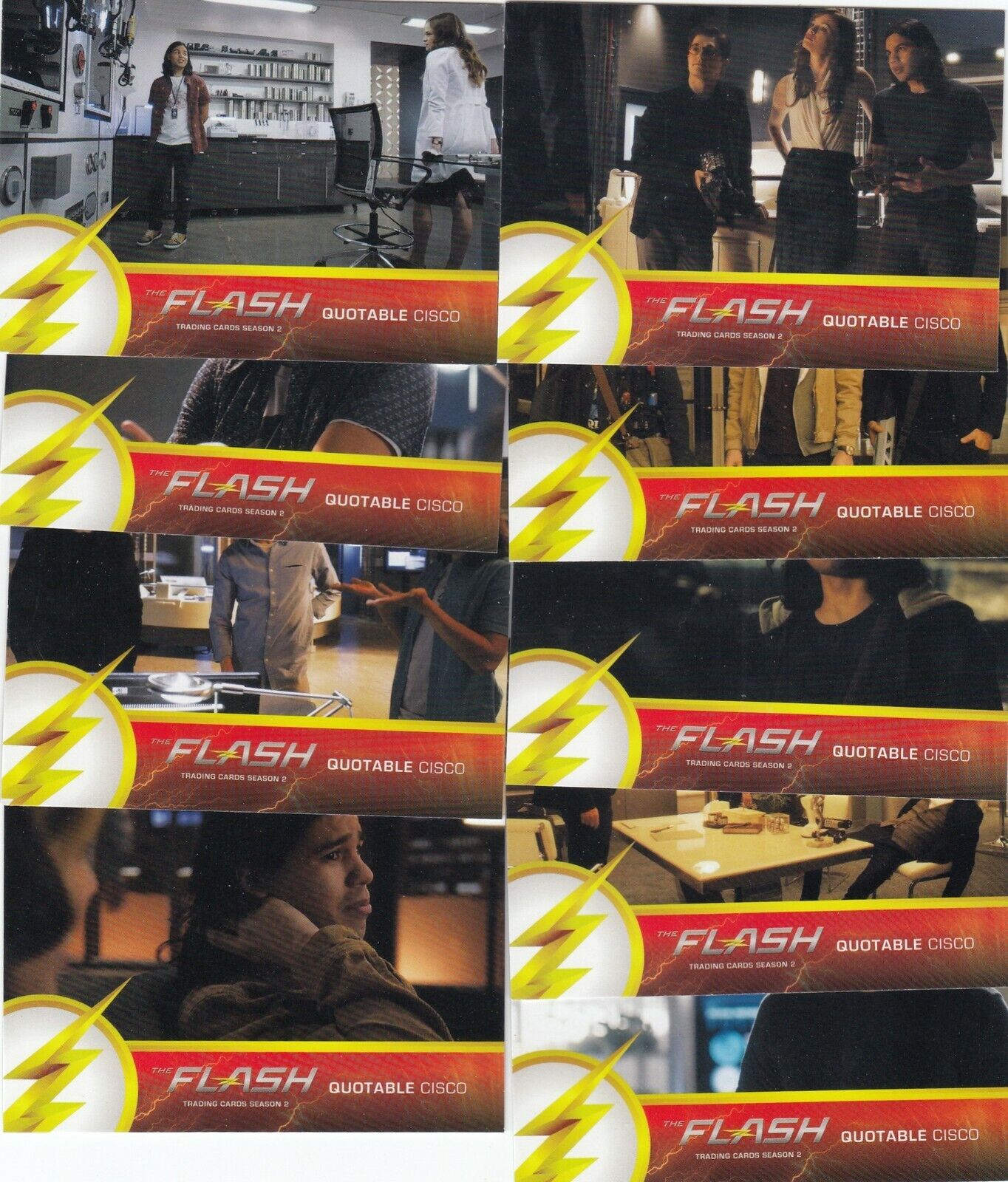 2017 The Flash Season 2 QUOTABLES 9 Card Complete Insert Set