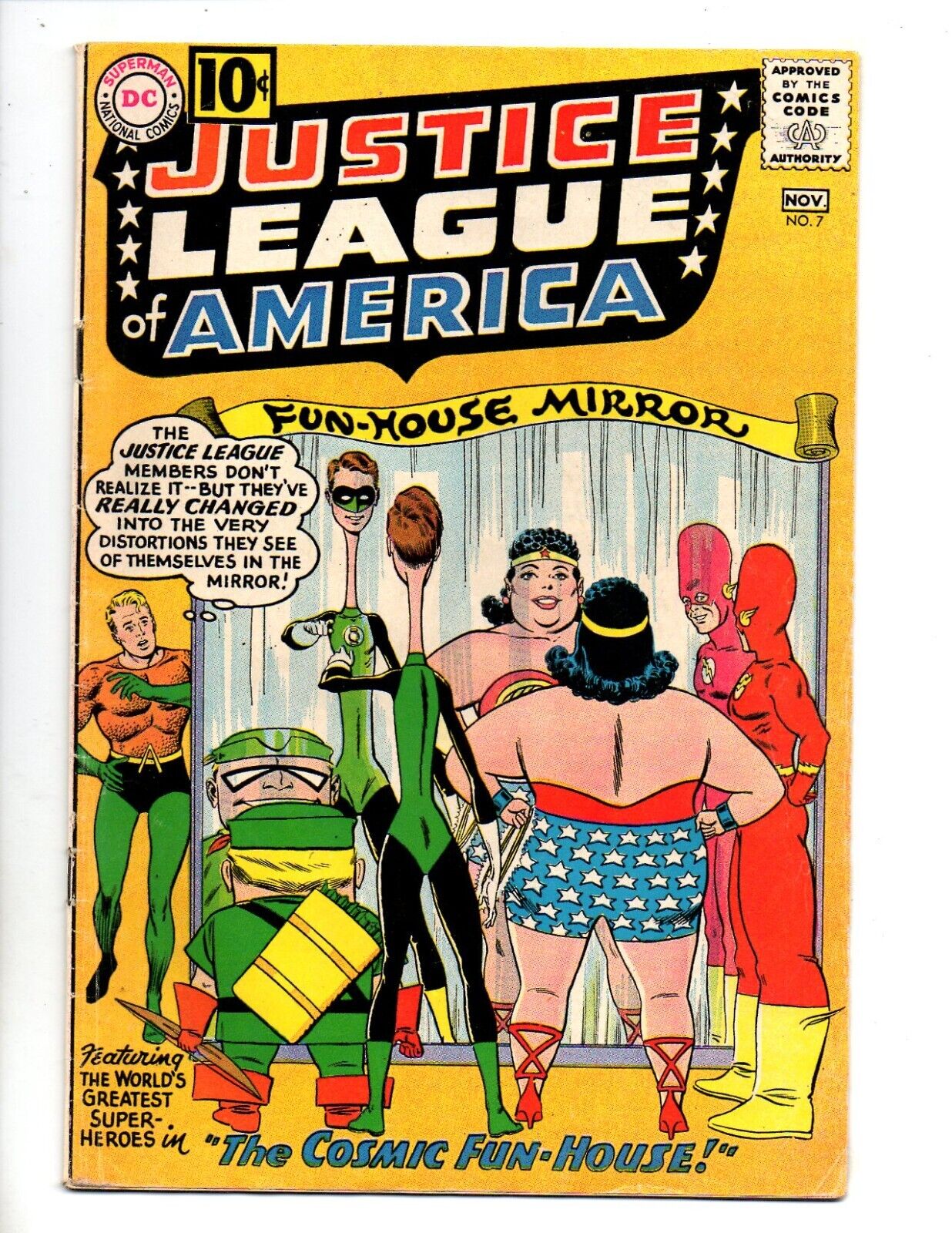JUSTICE LEAGUE OF AMERICA #7  VG+ 4.5  \