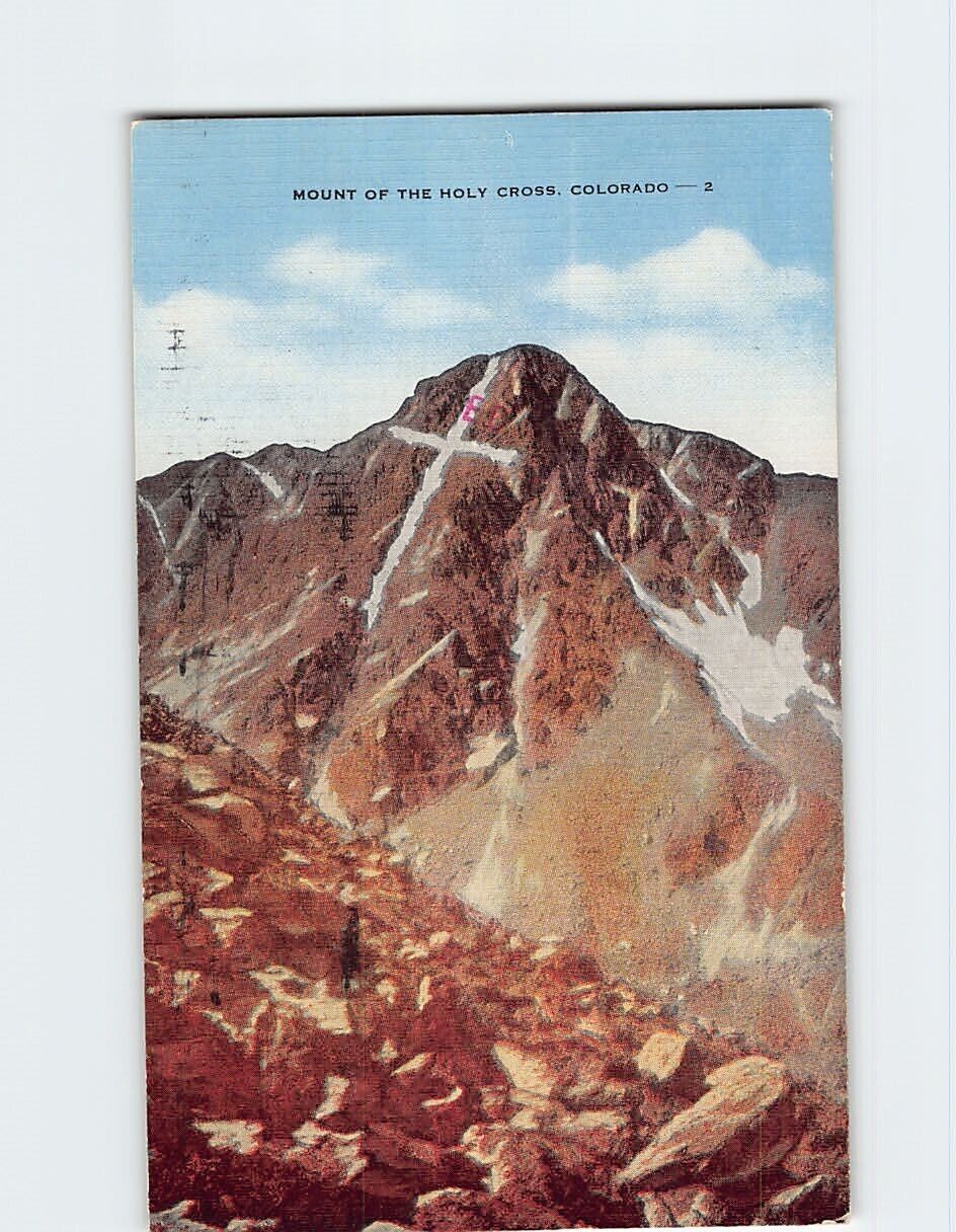 Postcard Mount of the Holy Cross Colorado USA