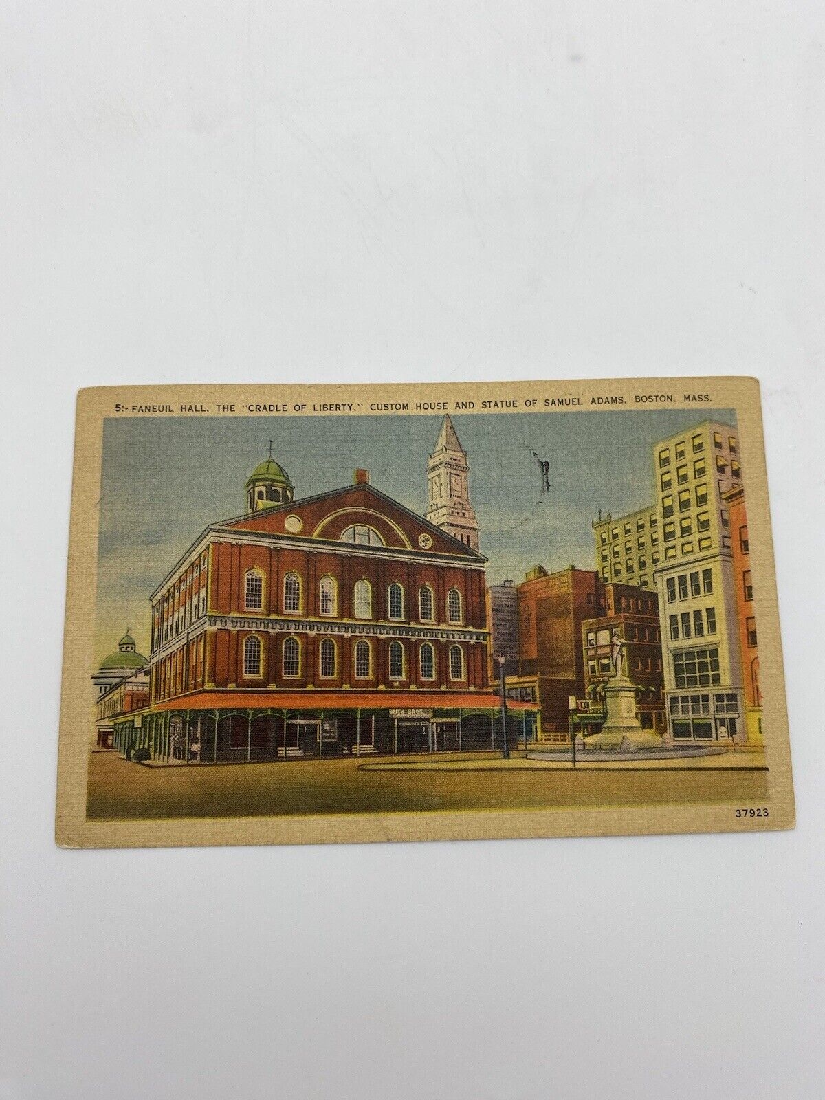 Vintage Postcard Faneuil Hall “Cradle Of Liberty” Boston Massachusetts 1943
