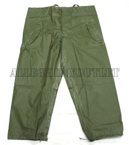 US MILITARY OD GREEN Lightweight WET WEATHER PANTS TROUSERS XS NIB