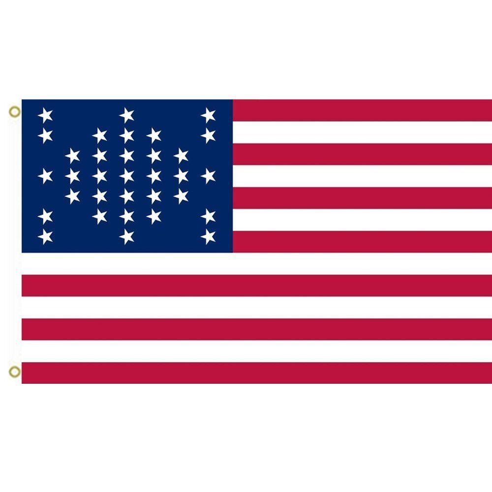 3x5 ft 33 Star FORT SUMTER Union Civil War Flag 1859-1861 Print Polyester Flag