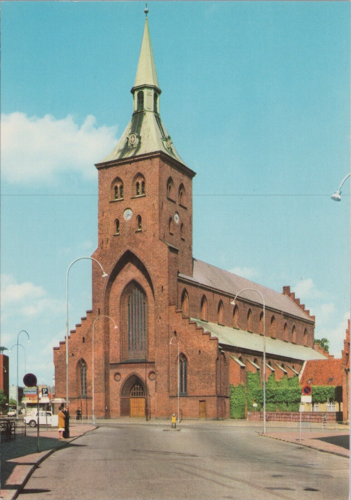 Vtg. Postcard Denmark Odense St. Canute\'s Cathedral Ext. 4\