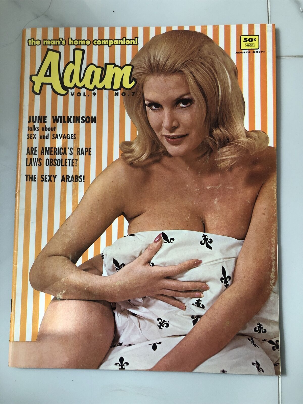 Adam Vol. 9 No. 7  Vintage, Rare July 1965 **XLNT COND**