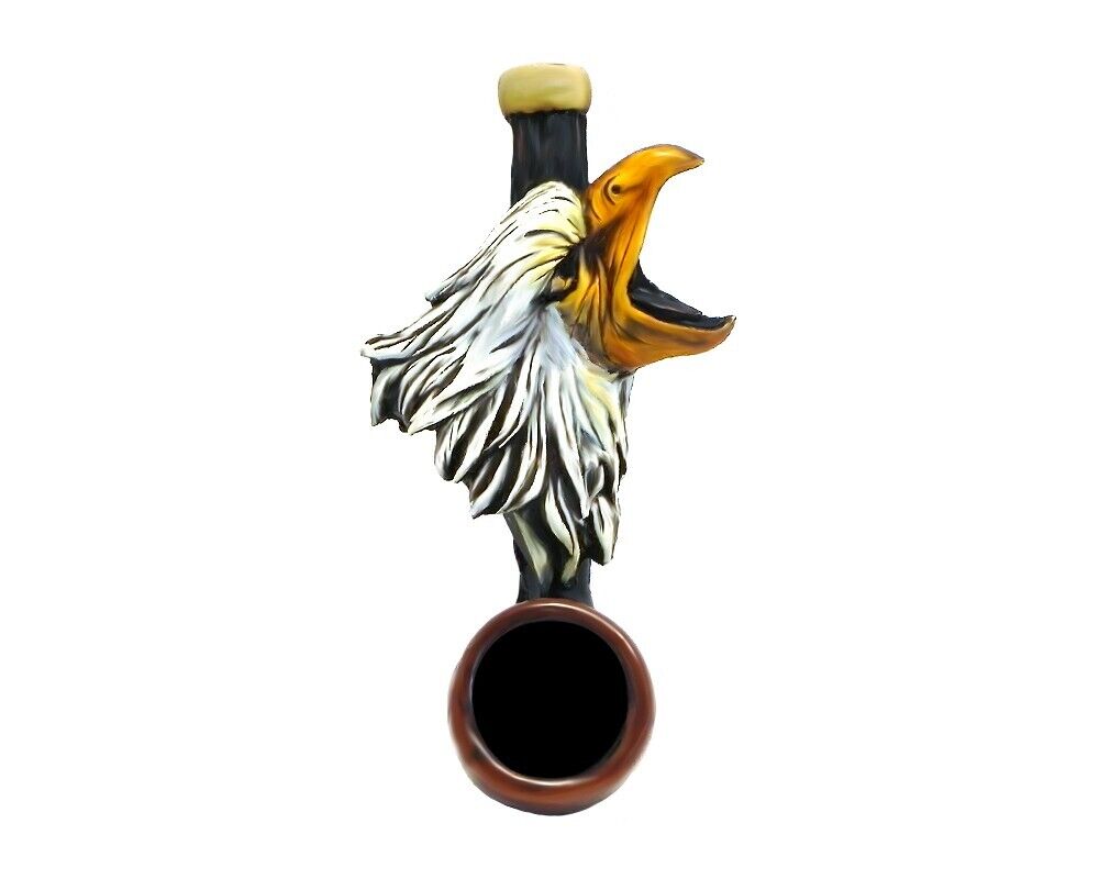 American Bald Eagle Head Handmade Tobacco Smoking Mini Hand Pipe National Bird