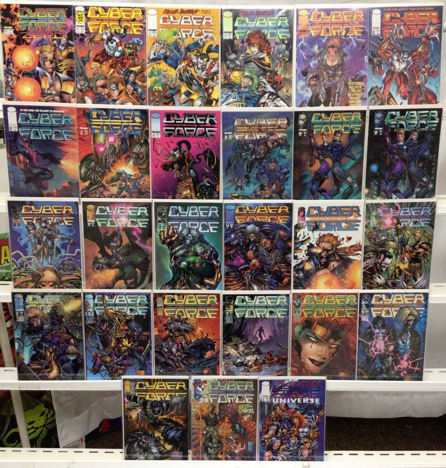 Image Comics Cyberforce Run Lot 0-28 Plus Universe Missing 21-23,25 VF 1993