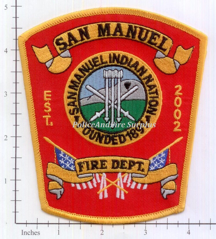 California - San Manuel CA Fire Dept Patch
