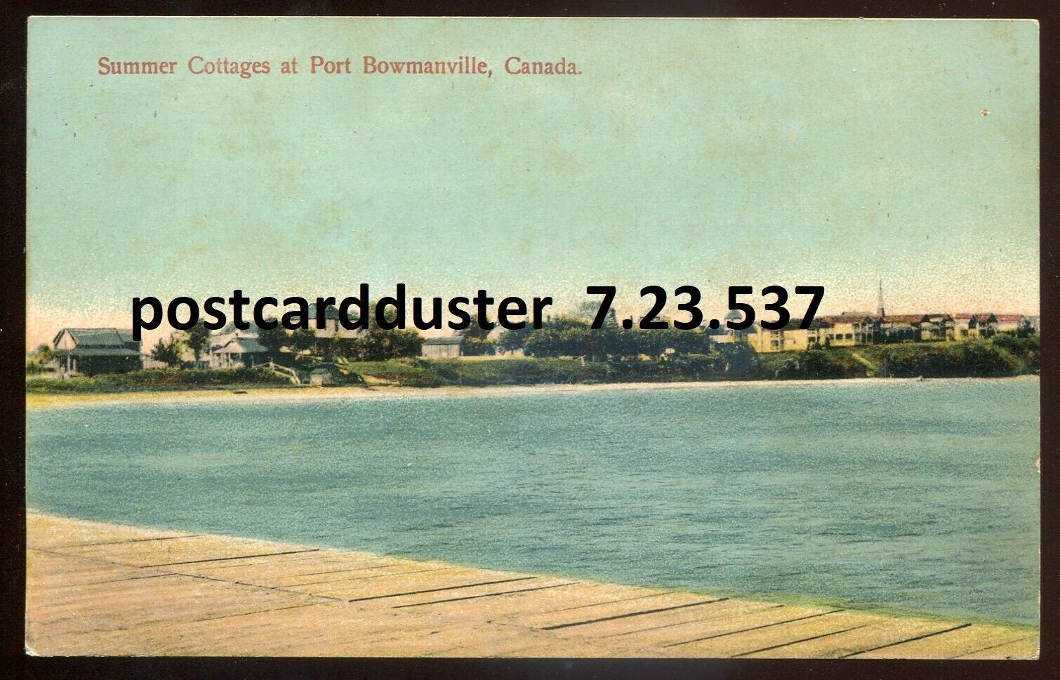 PORT BOWMANVILLE Ontario Postcard 1908 Summer Cottages