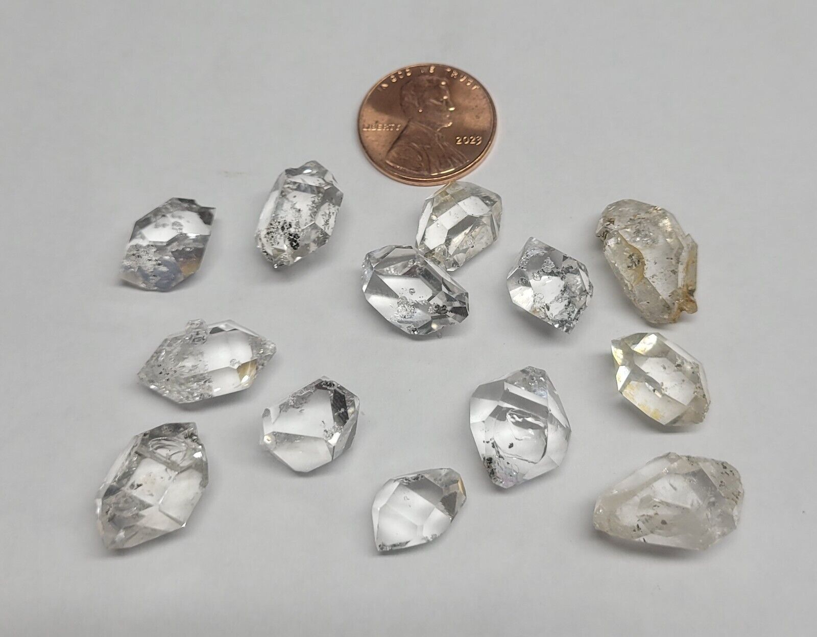 Wholesale lot B Grade Herkimer Diamonds 20 Gram Total Specimens Crystal BLOT6