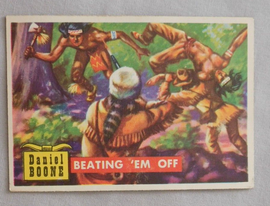 1956 Topps Round Up (R712-3) #44 Beating \'Em Off Daniel Boone ex-mt+