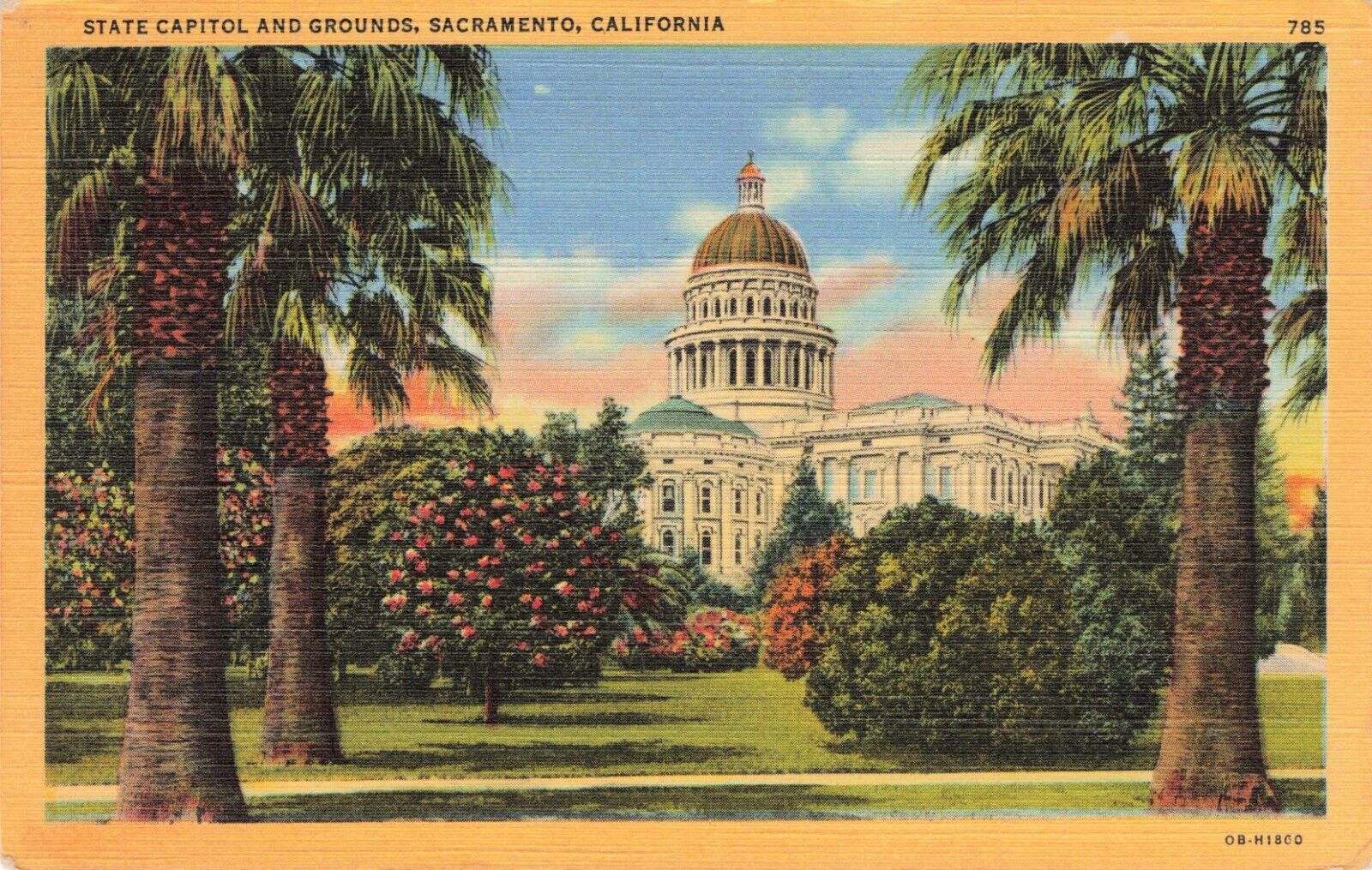 State Capitol & Grounds, Sacramento, California Vintage PC