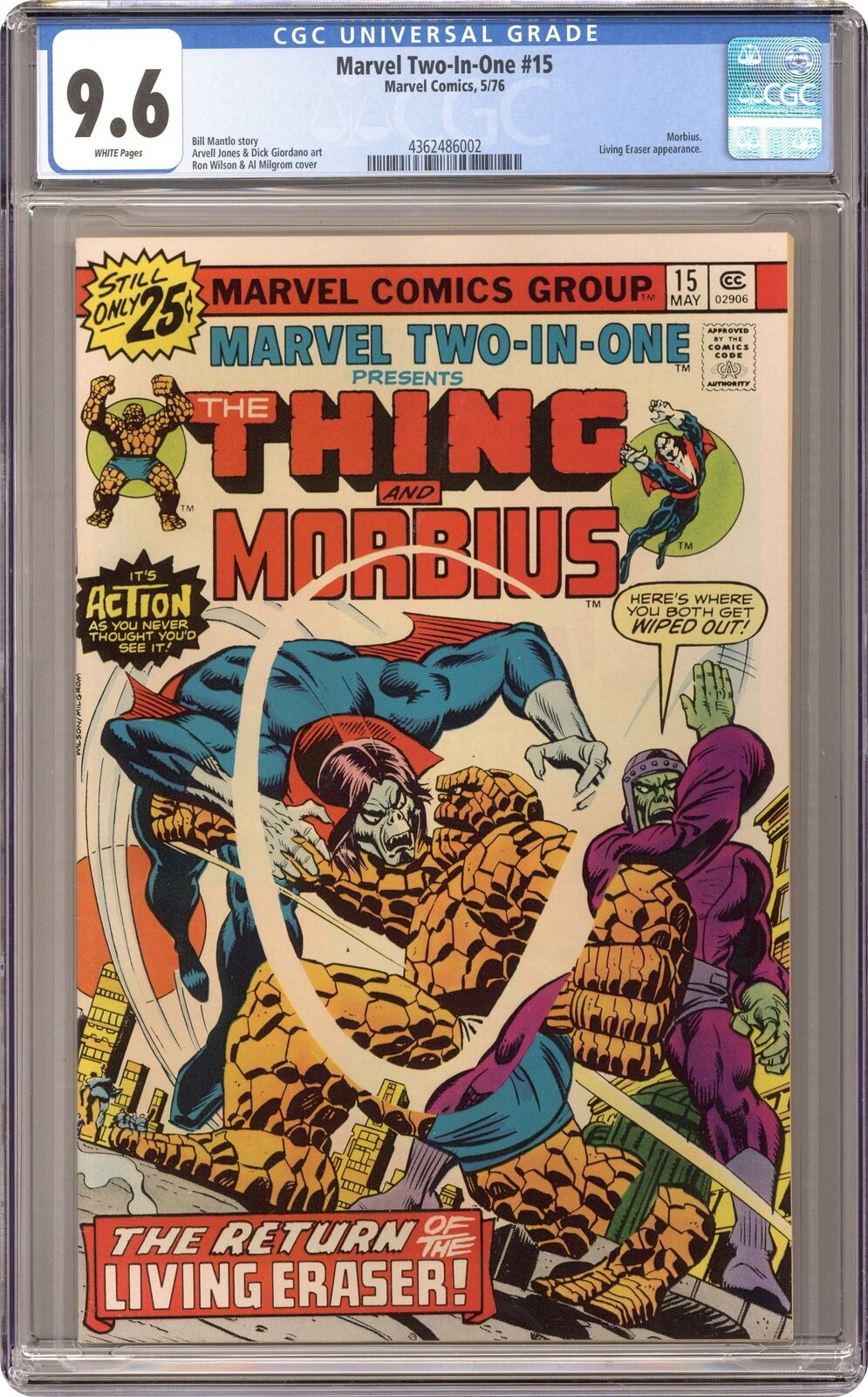 Marvel Two-in-One #15 CGC 9.6 1976 4362486002