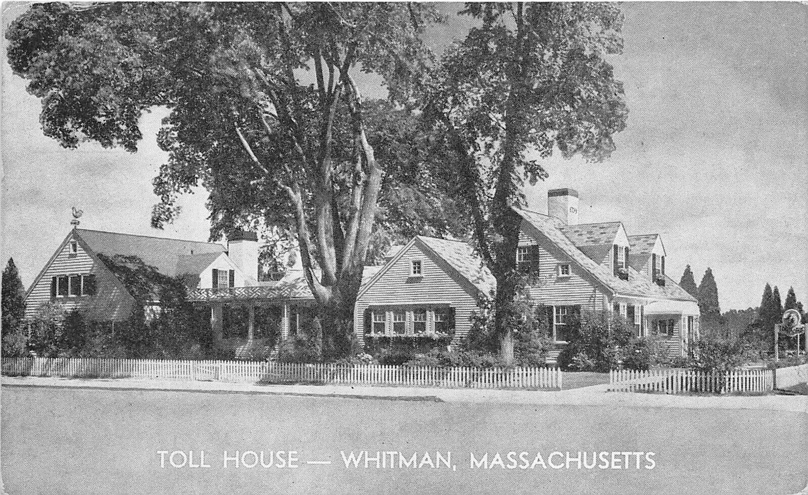 Whitman Massachusetts 1941 Postcard Toll House Restaurant