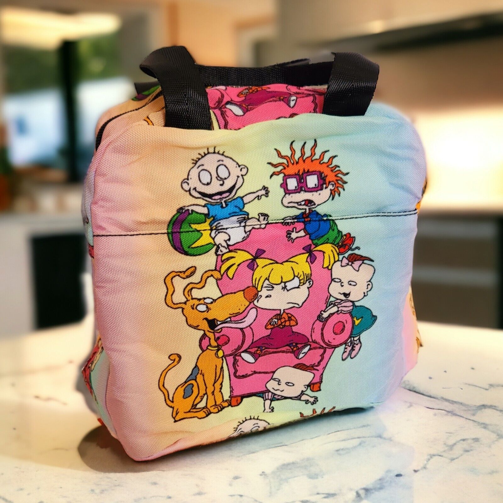 NEW Nickelodeon Rugrats Colorful Lunchbox Retro 90's Y2K Bag Insulated Canvas