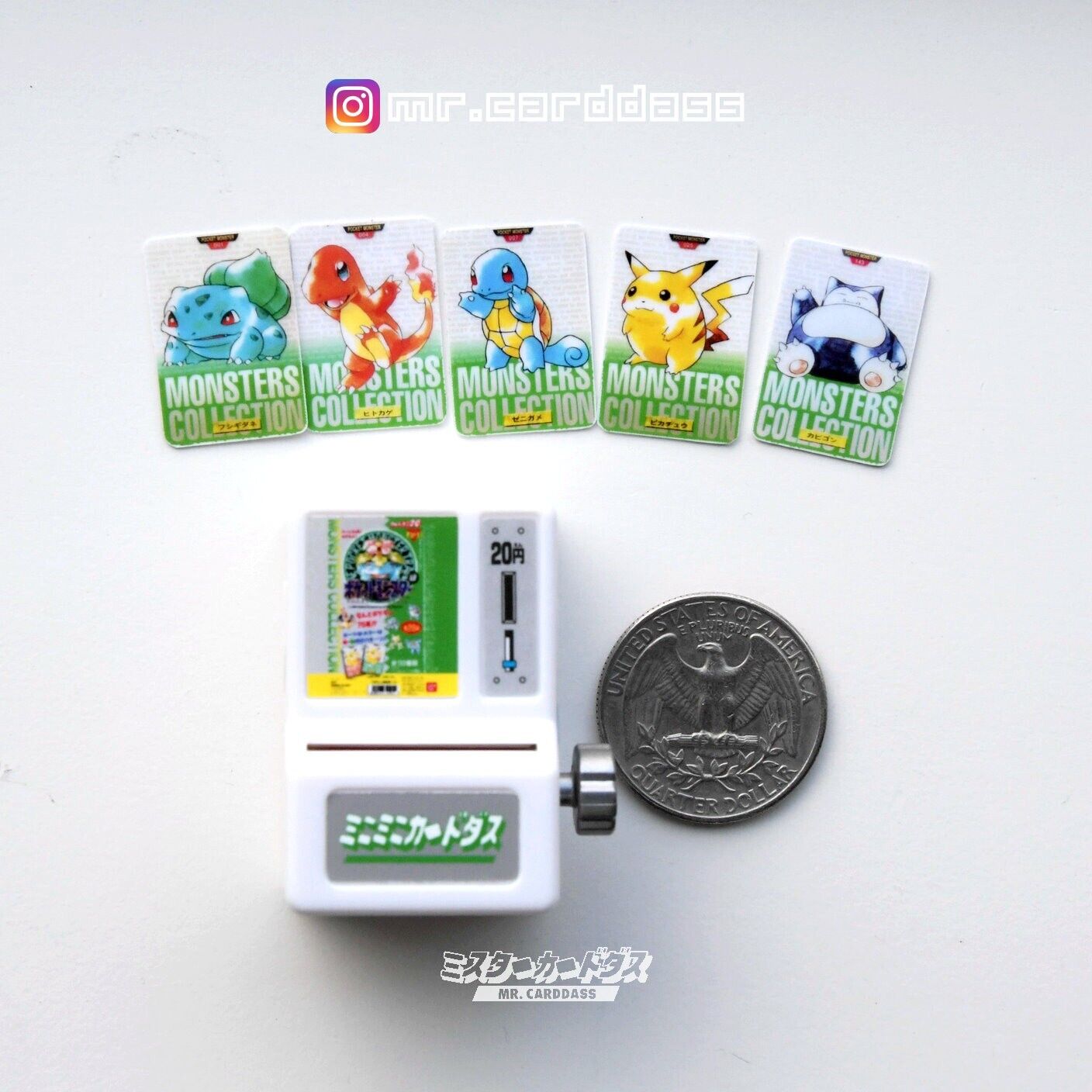 1996 Pokemon Mini Mini Carddass Vending Machine Capsule Toy  Gacha - Combo #1