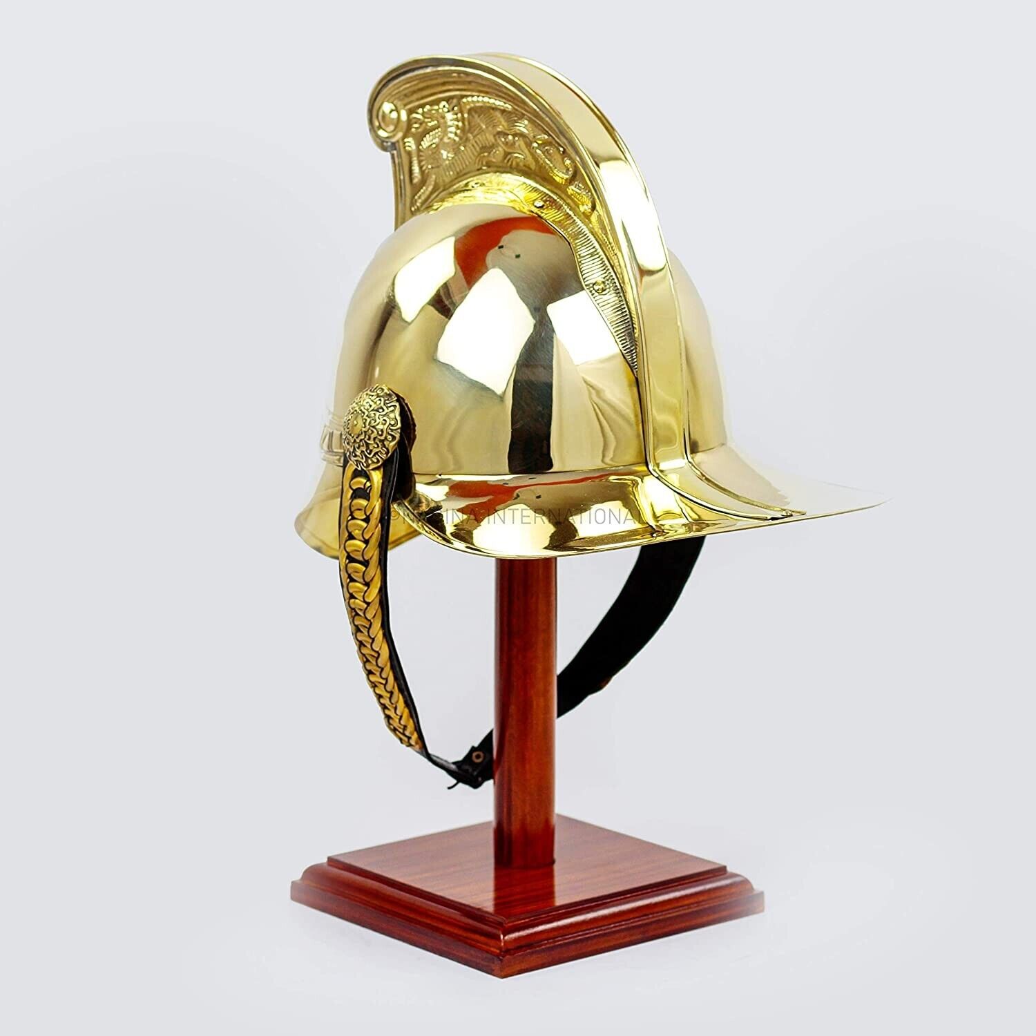 British Fire Chiefs Victoria Era Authentic Brass Merry Weather Fireman Helmet