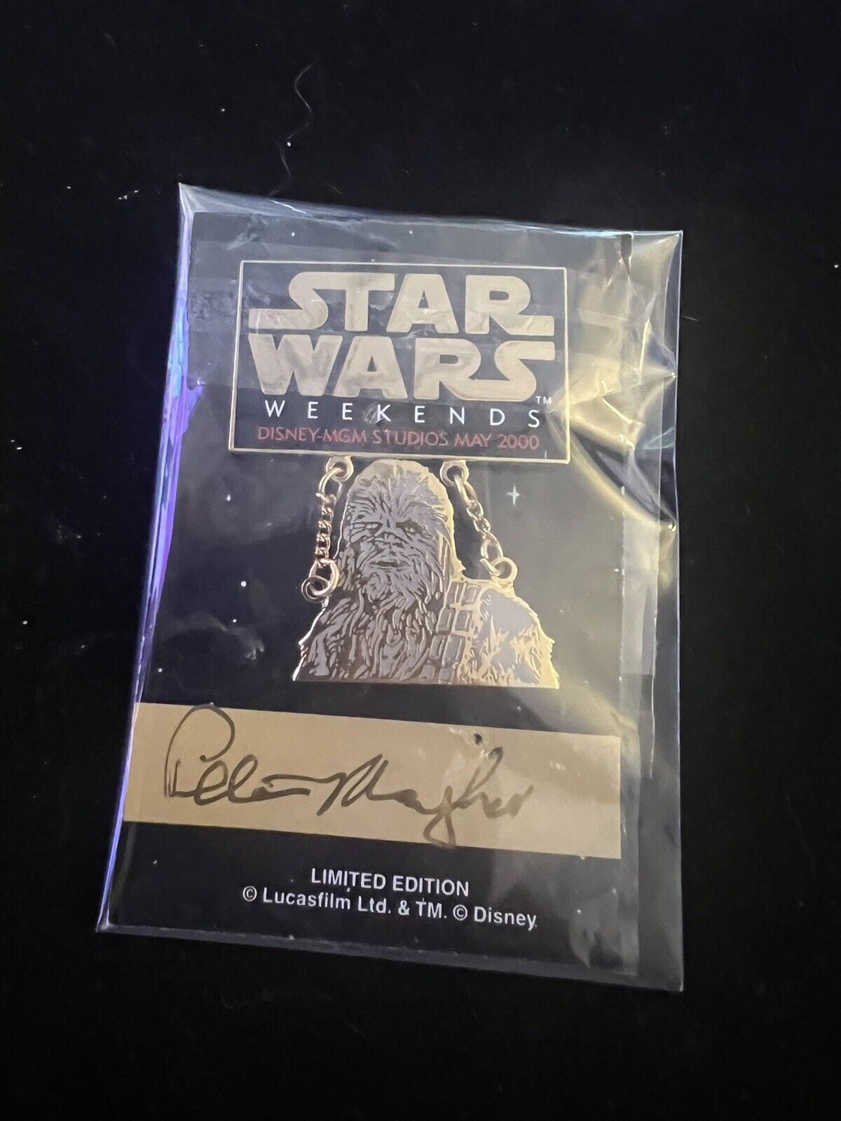 star wars signed Chewbacca Signed Pin