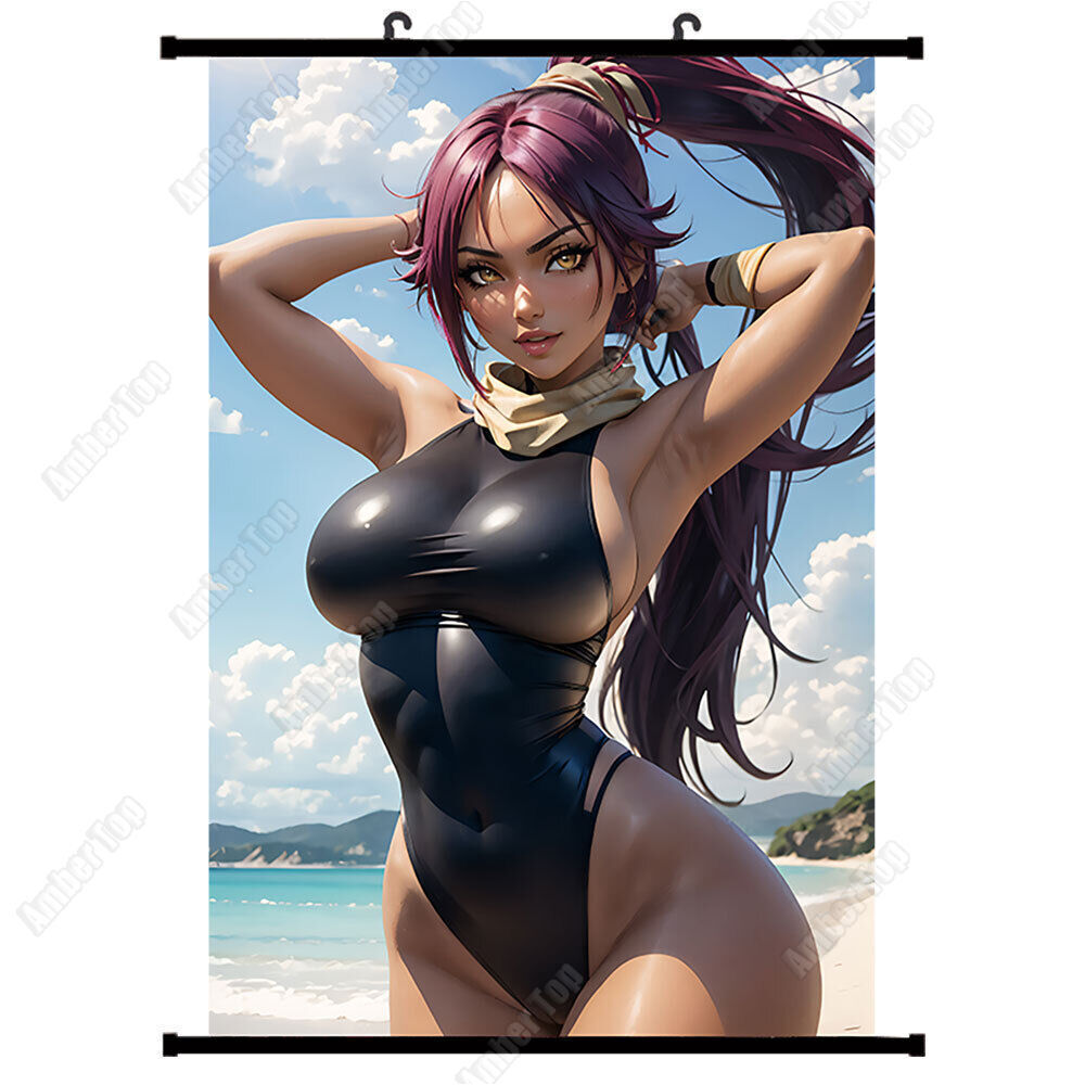Pop Anime Game Poster Yoruichi Summer Day Wall Scroll Poster 40x60cm