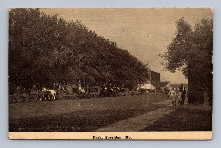 Sheridan Missouri ~ Antique Worth County Postcard Cover 1916