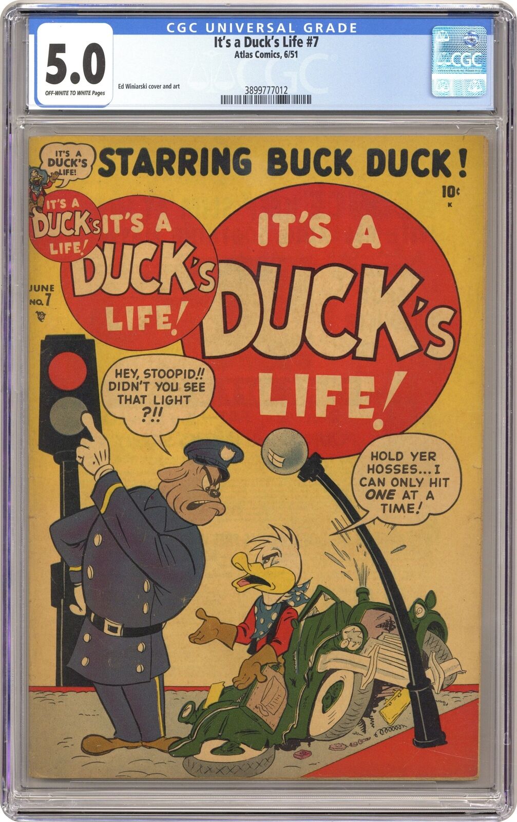 It\'s a Duck\'s Life #7 CGC 5.0 1951 3899777012