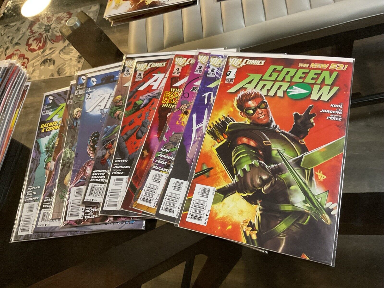Green Arrow #1-10 F-VF 1 2 3 4 5 6 7 8 9 10 The New 52 DC Comics 2012 Lot of 10
