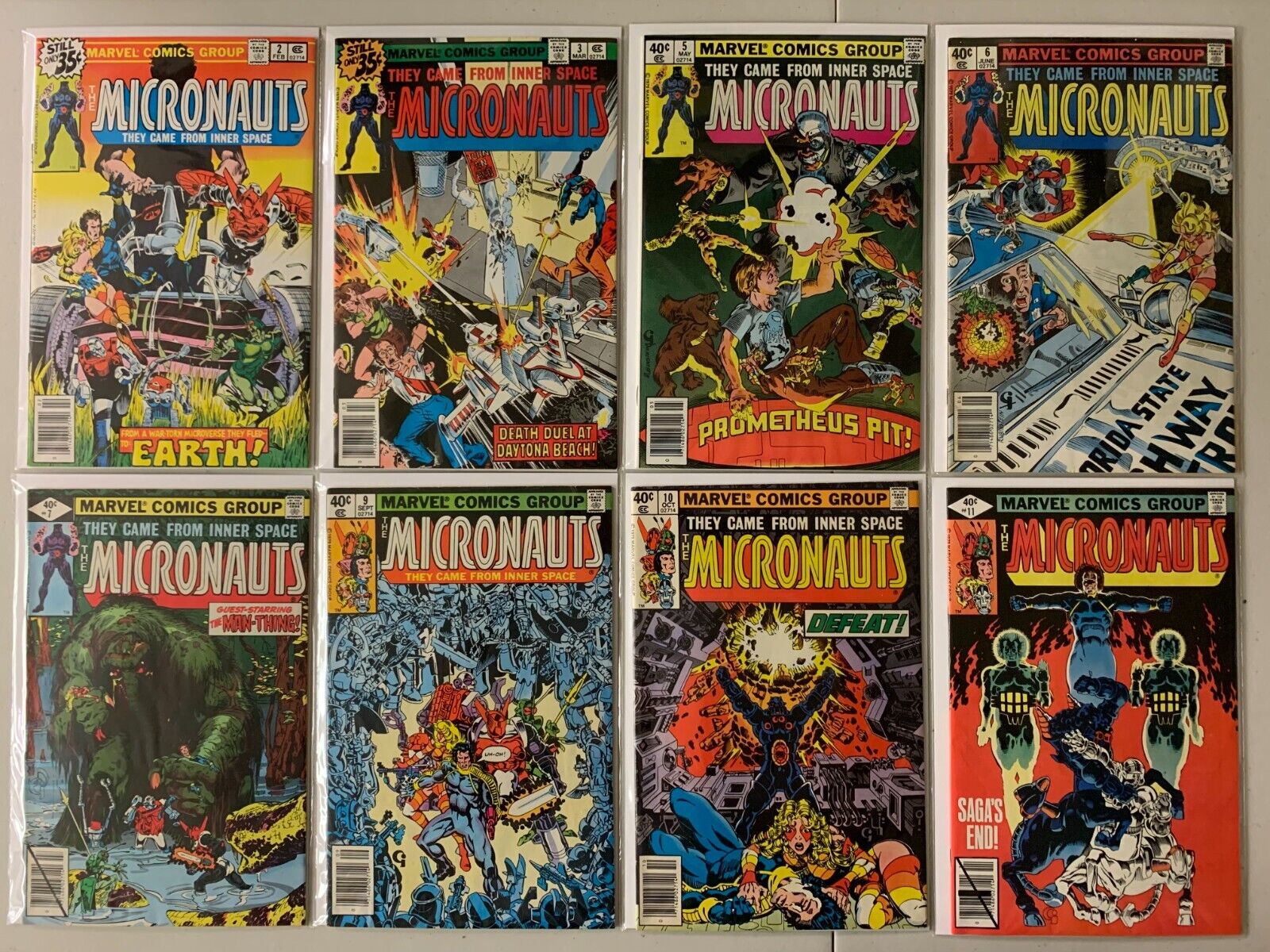 Micronauts 1st series comics lot #2-49 + annual 27 diff avg 6.0 (1979-84)