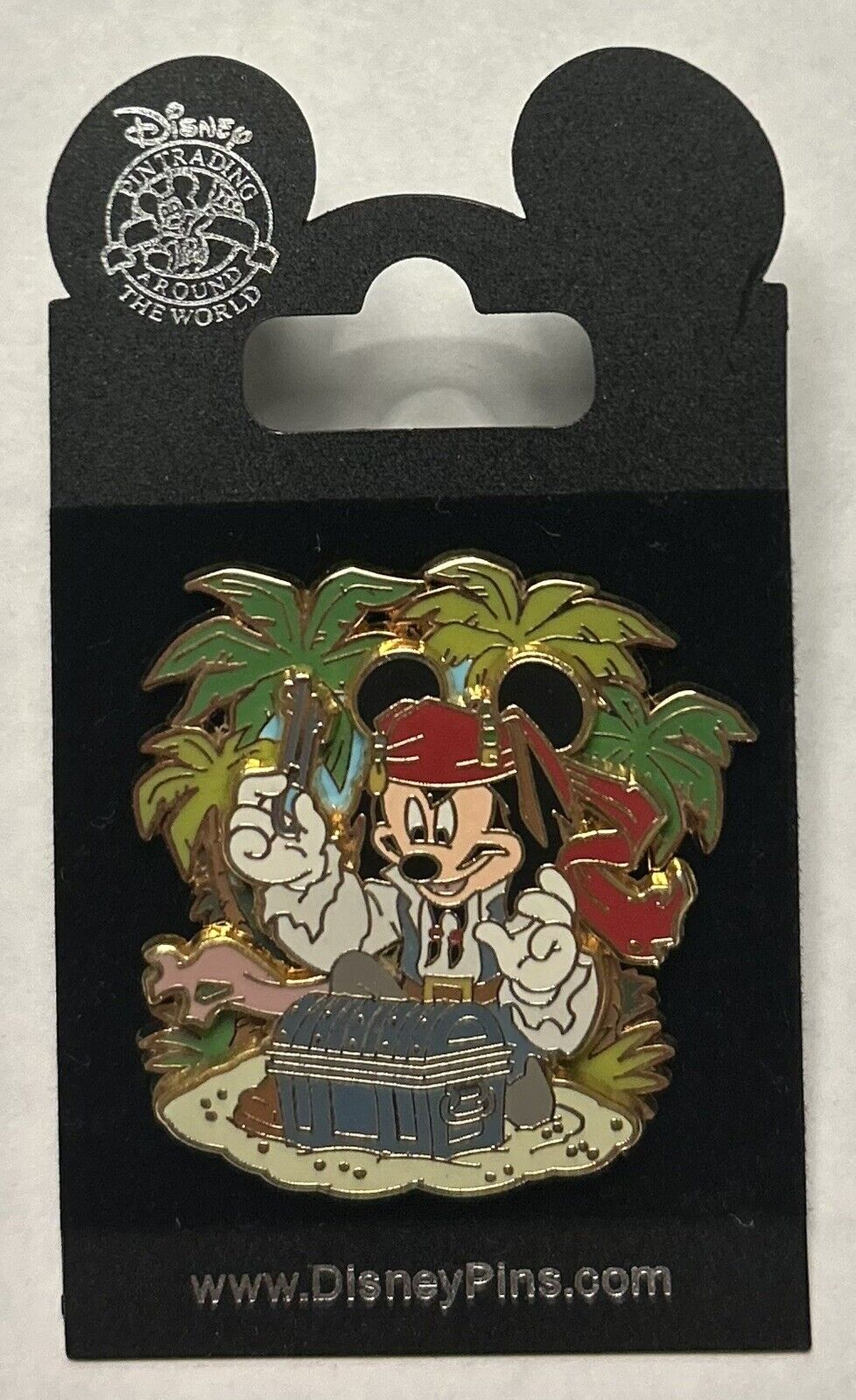 Disney - Pirates of the Caribbean - Mickey Mouse as Jack Sparrow Treasure Pin