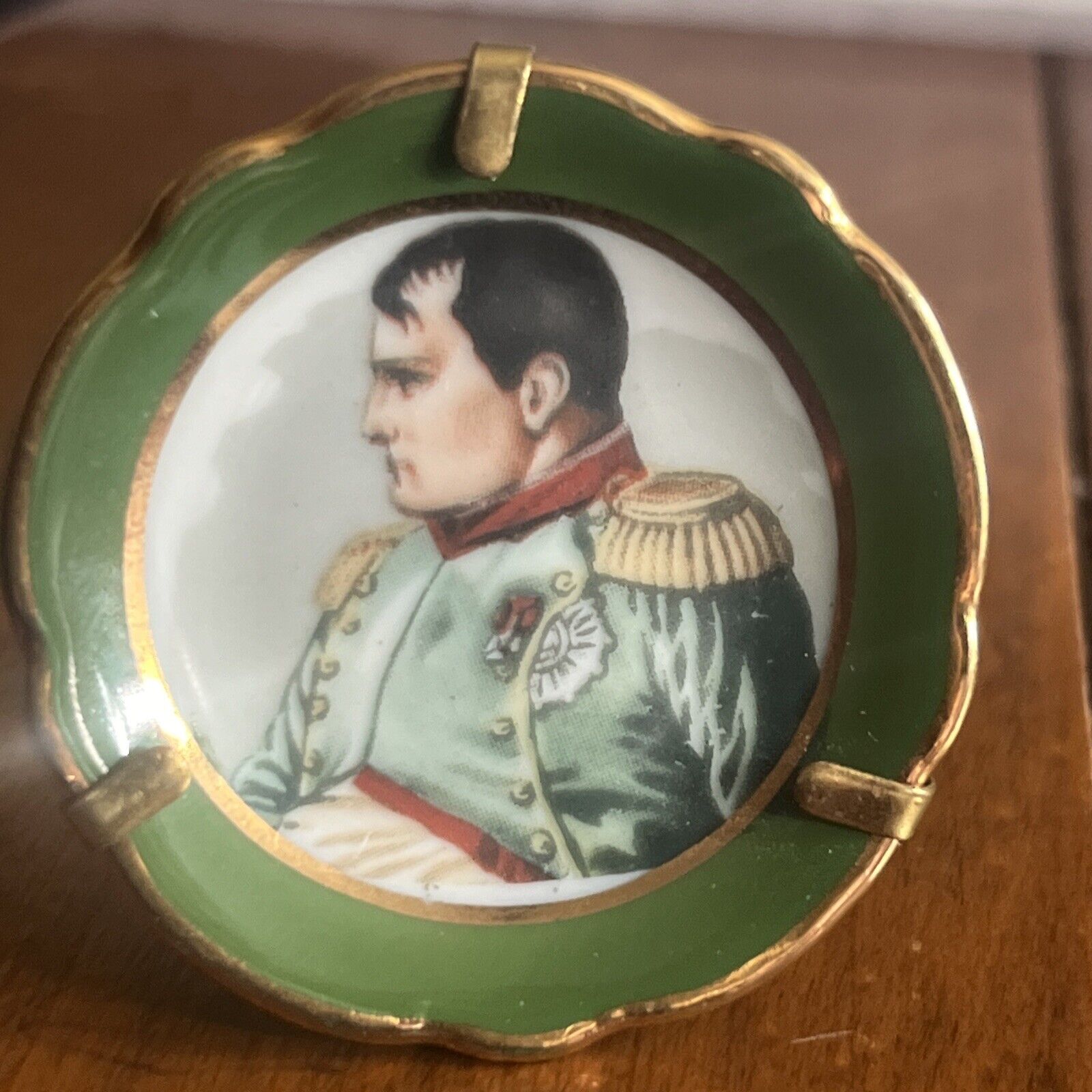 Napoleon Bonaparte Miniature Limoge Plate. 2  1/8”
