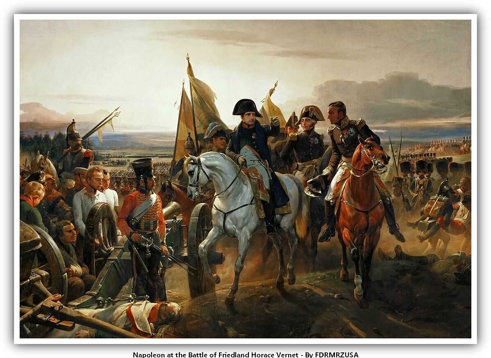 Napoleon at the Battle of Friedland Horace Vernet