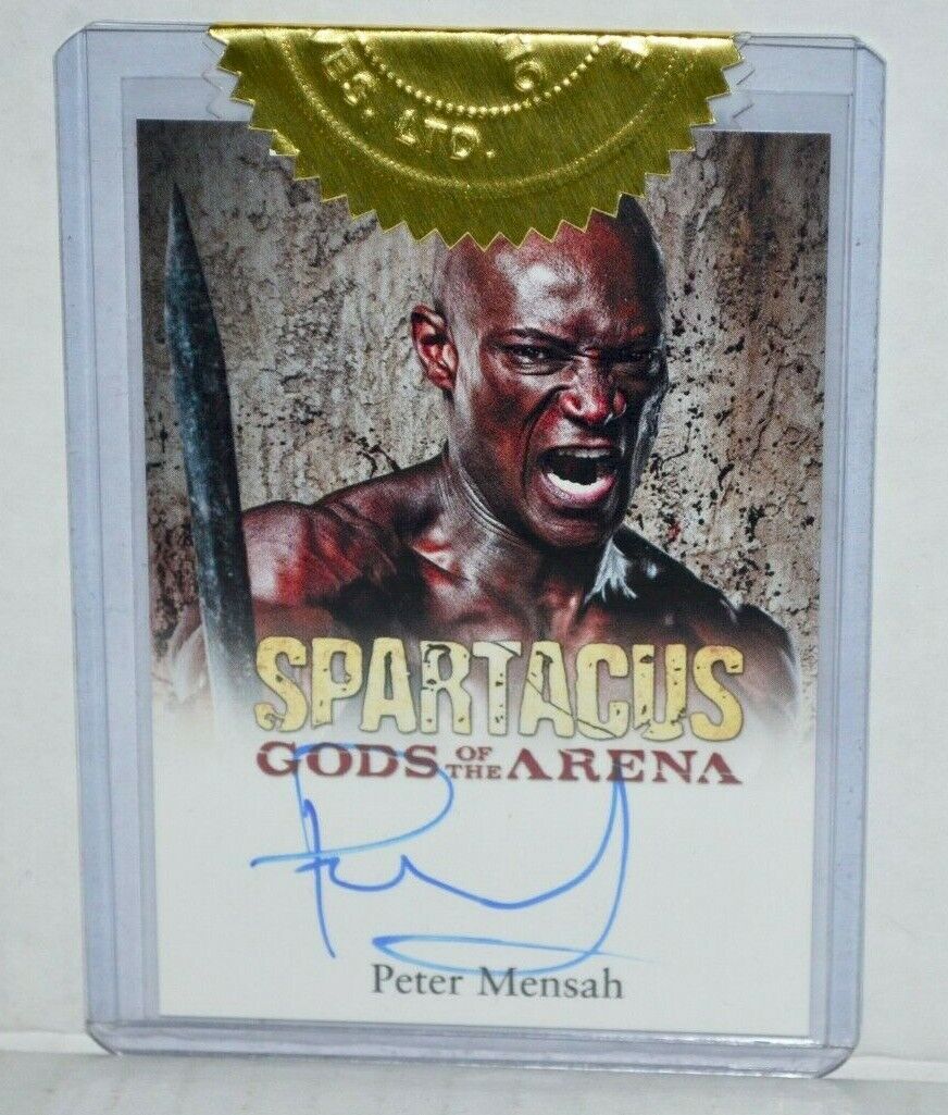Spartacus Gods of The Arena Peter Mensah Oenomaus Doctore Signed Autograph Card