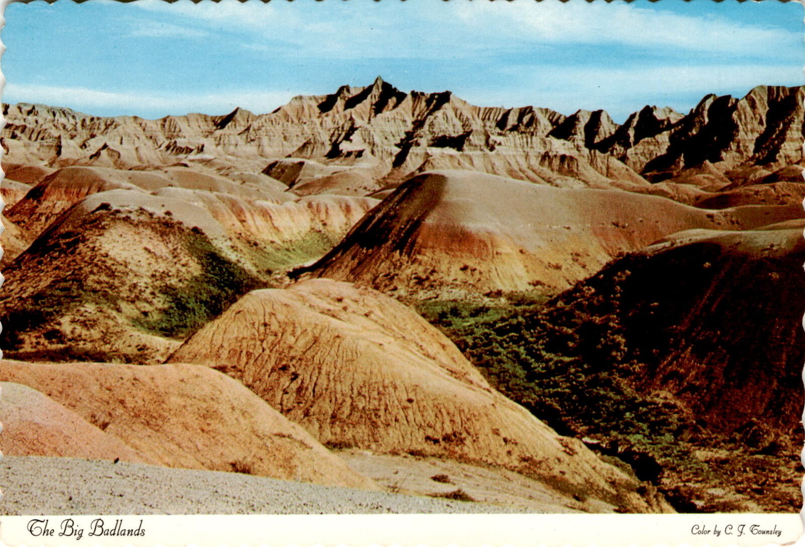 Big Badlands, South Dakota, National Parks System, C. J. Counsley, Bad Postcard