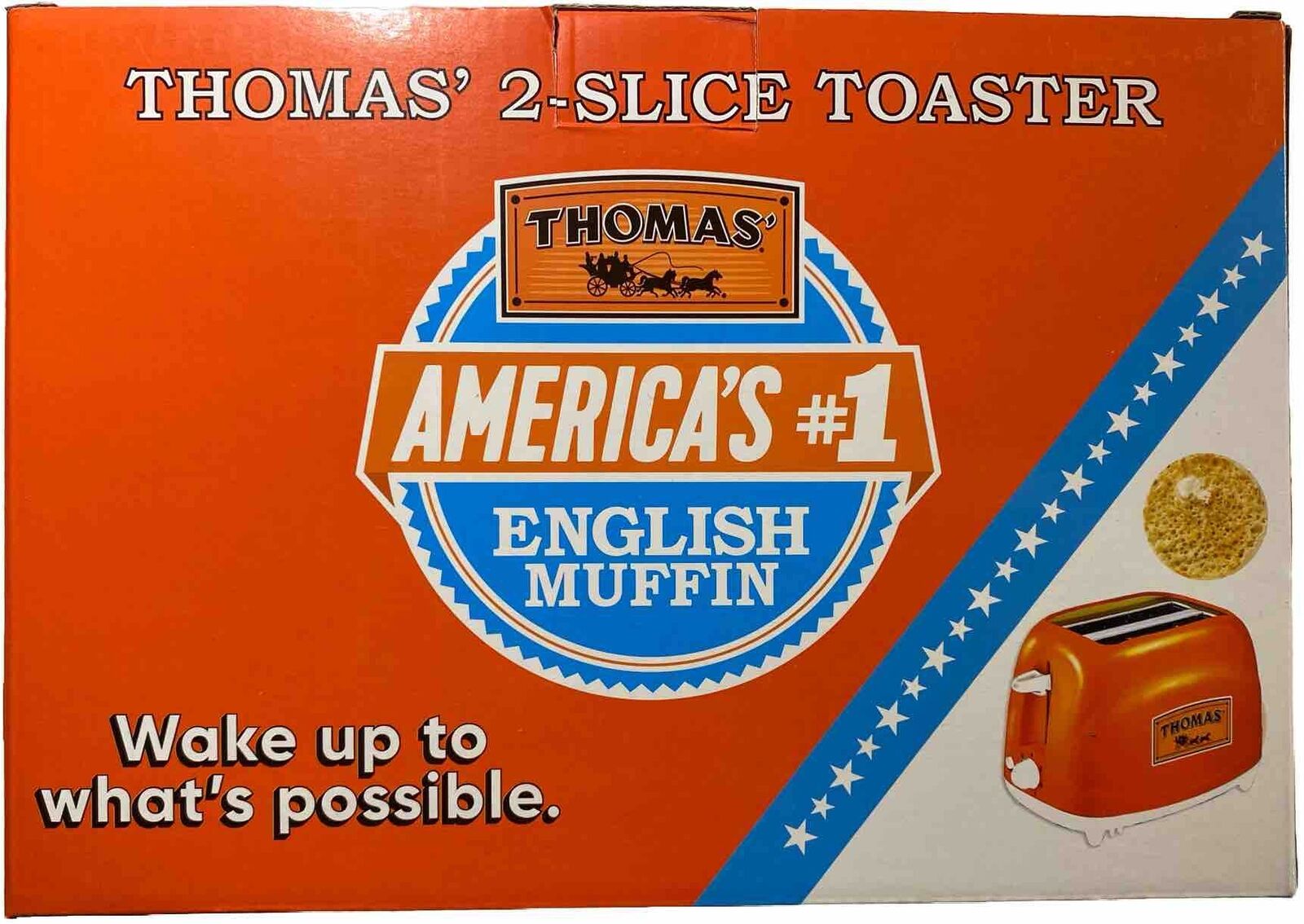 Rare Limited Edition Promotional Orange Thomas Toaster Not Sold In Stores