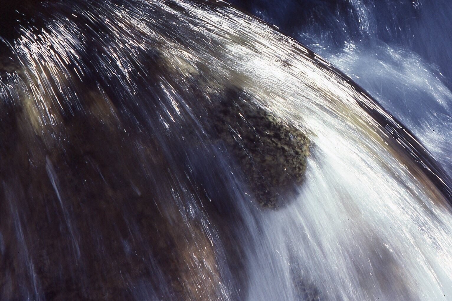 35 MM Color Slides Pro Photo Nature Waterfall Landscape Rocks 1982 #07
