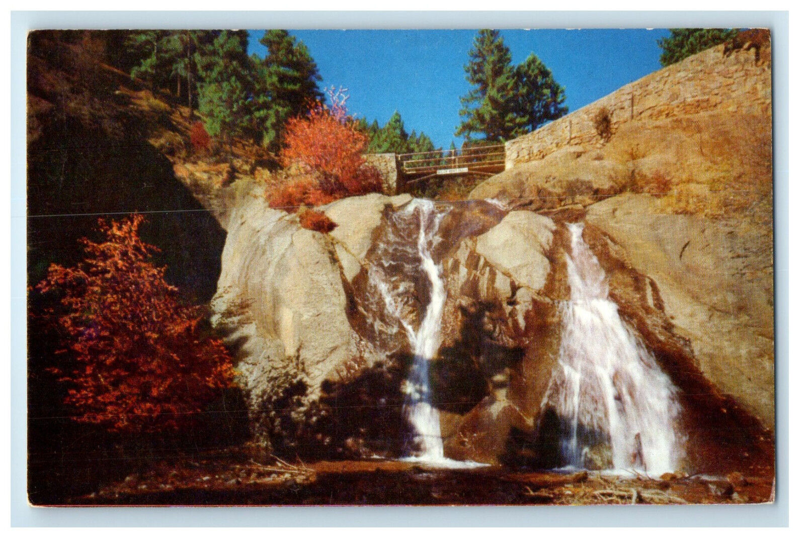 c1960s Named After Helen Hunt Jackson Helen Hunt Falls Cheyenne Vintage Postcard