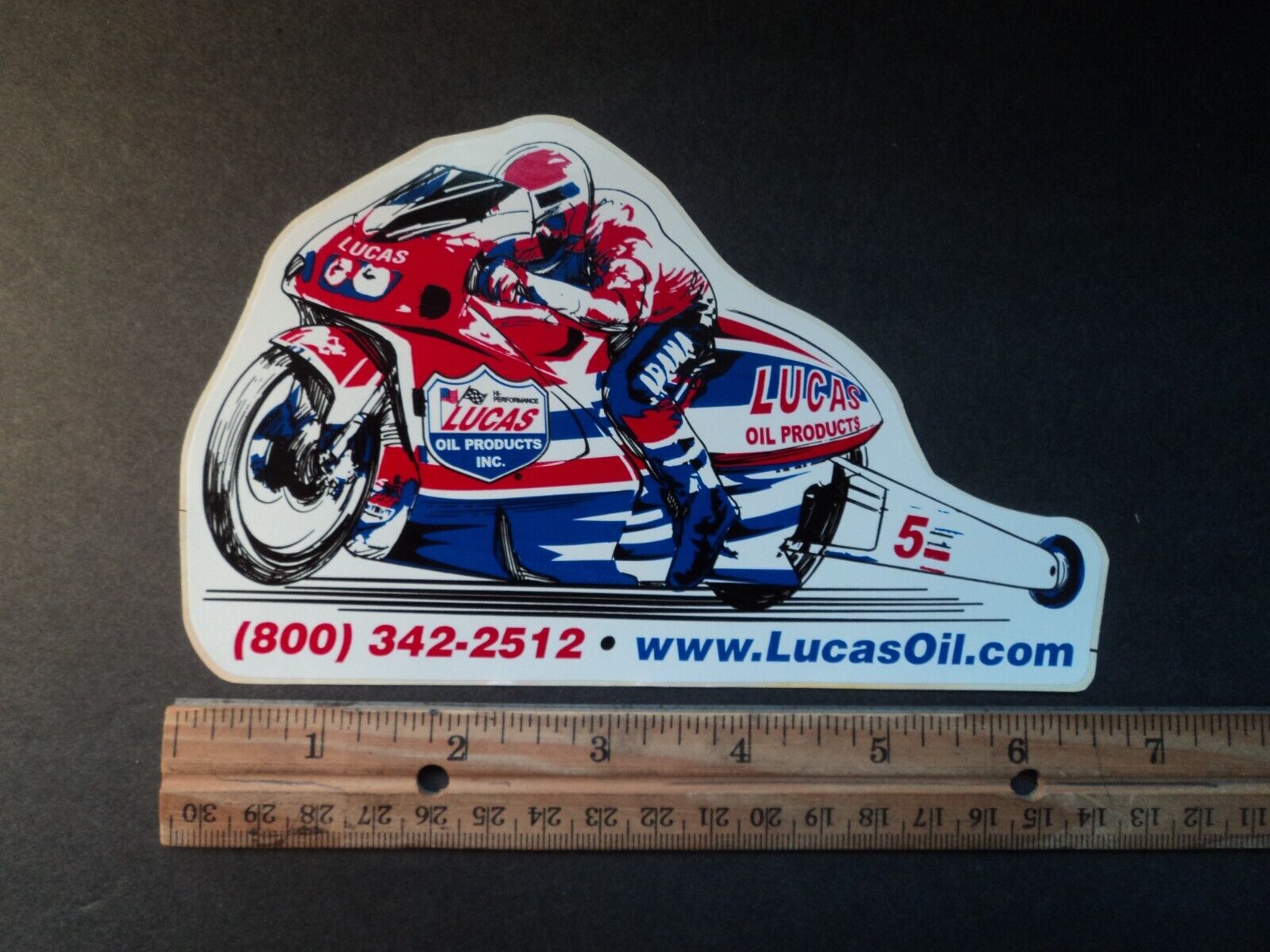 Lucas Oil Drag Bike Racing Decal Sticker Motorcycle NHRA  6.5\