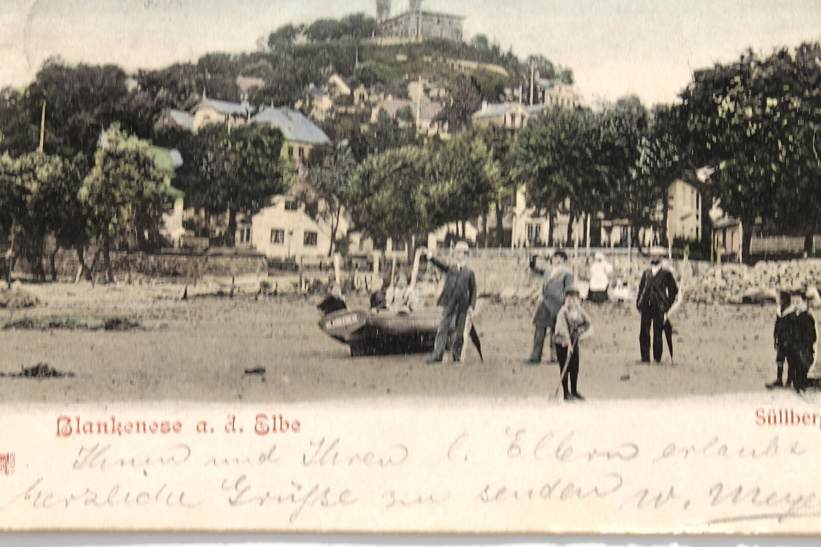 16777 Ak Blankenese on The Elbe Süllberg Ebbe Boat Children Walkers To 1910