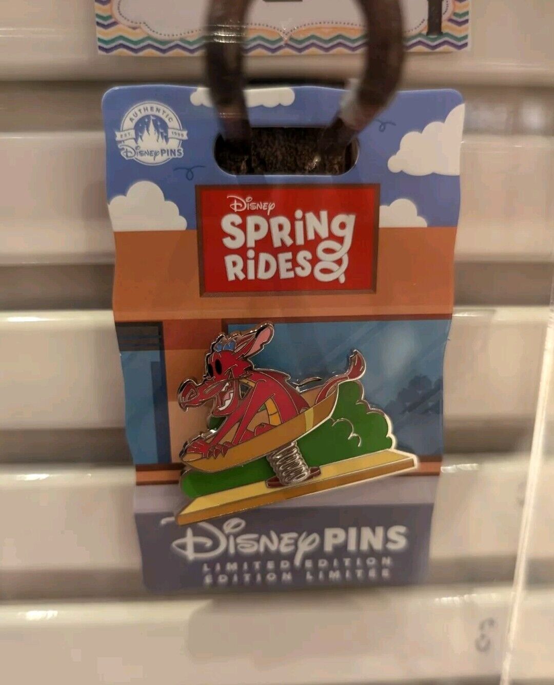 Mushu Mulan Spring Rides Disney LE Pin