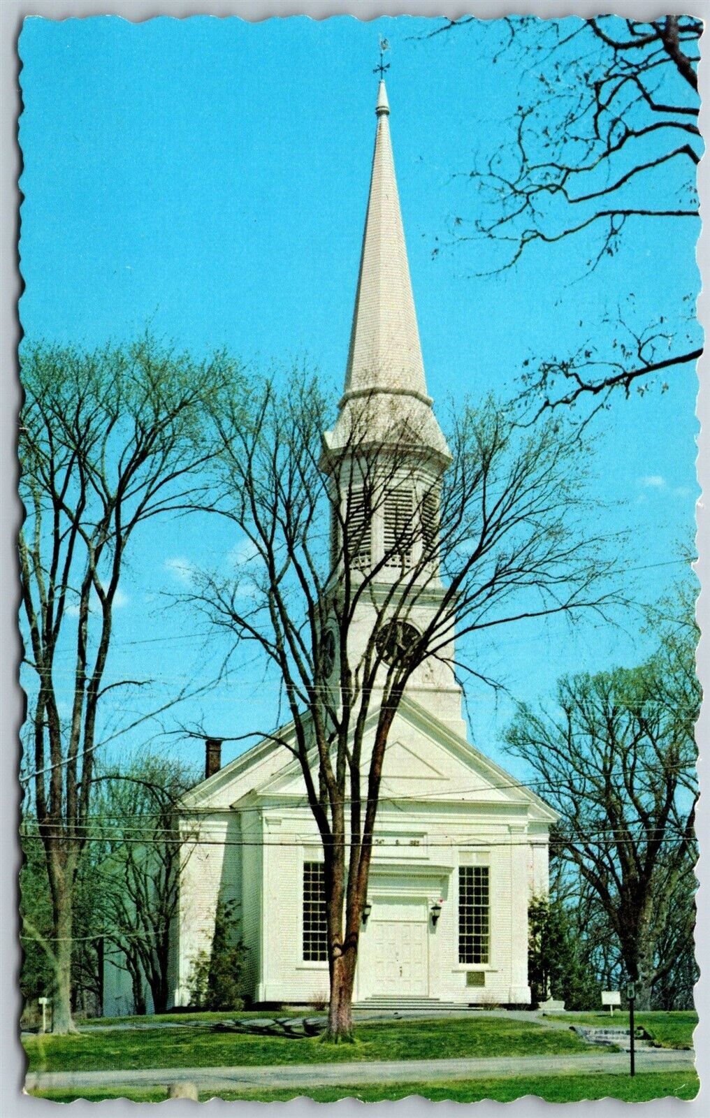Vtg York Maine First Parish Church Congregational Postcard