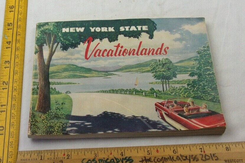 1955 New York State Vacationlands book 192 pgs color photos travel
