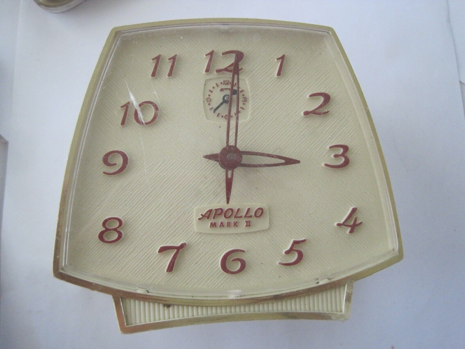 Apollo Mark II Alarm Mid Century Modern Clock Vintage